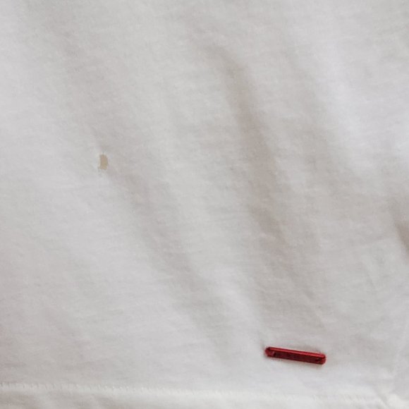 n:PHILANTHROPY  Ivory  Distressed  White Andrea Long sleeve shirt size M - Picture 4 of 10